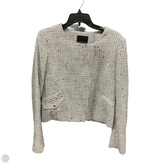 Jacket Moto By Banana Republic In Grey, Size: M