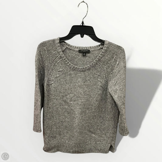Sweater By Ann Taylor In Grey, Size: Sp