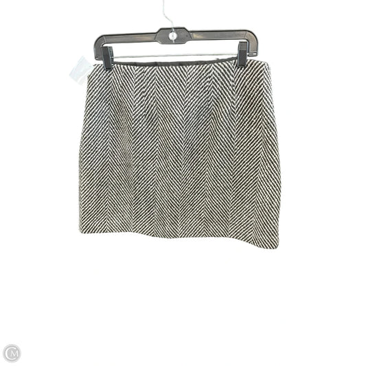 Skirt Mini & Short By Loft In Black & White, Size: 8