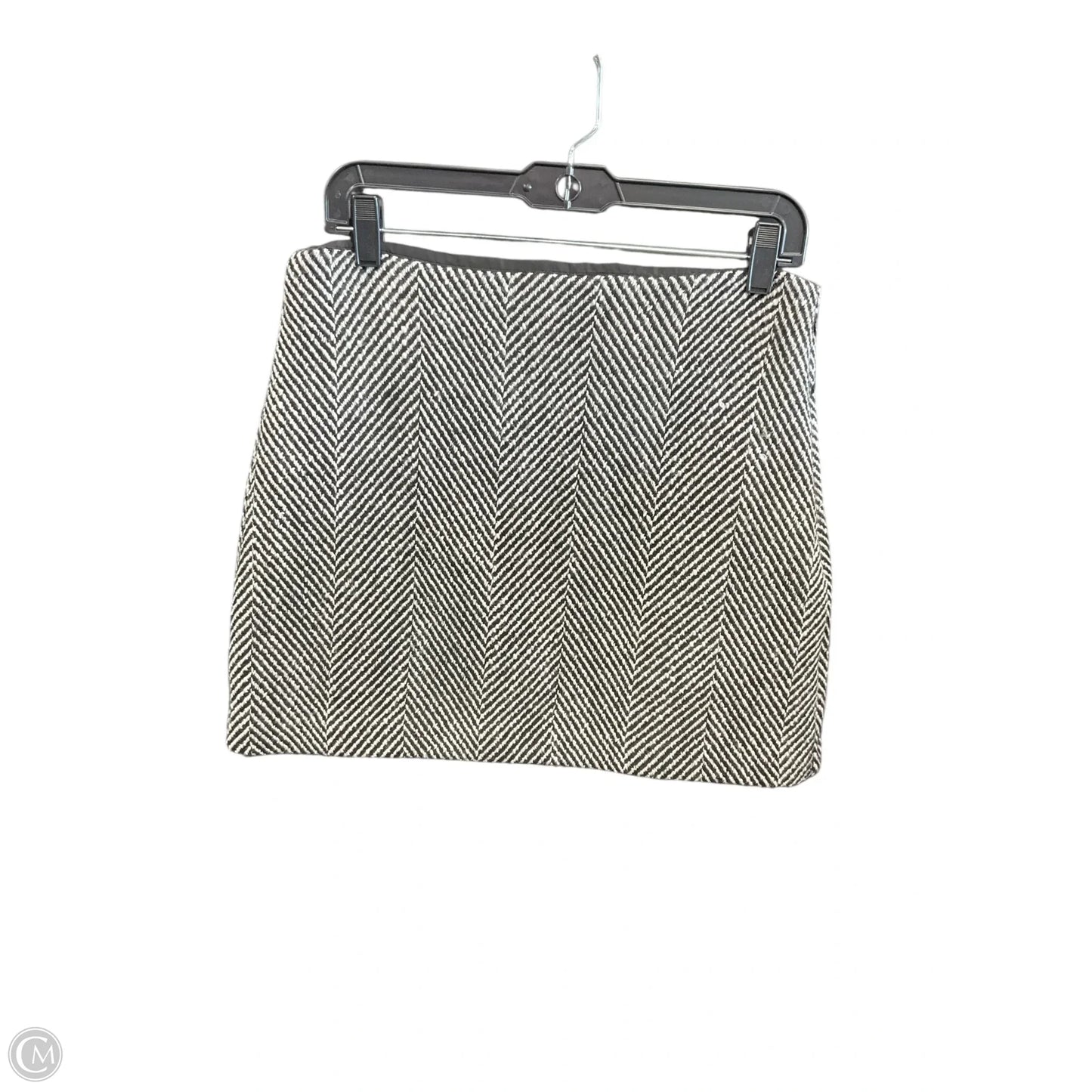 Skirt Mini & Short By Loft In Black & White, Size: 8