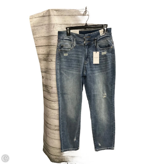Jeans Straight By Judy Blue In Blue Denim, Size: 10