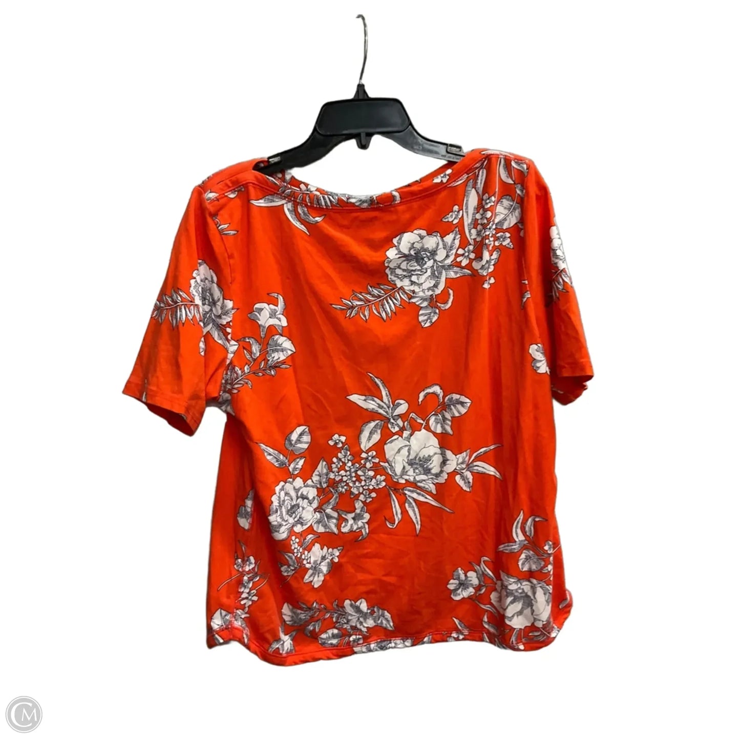 Top Short Sleeve By Talbots In Floral Print, Size: Xlp