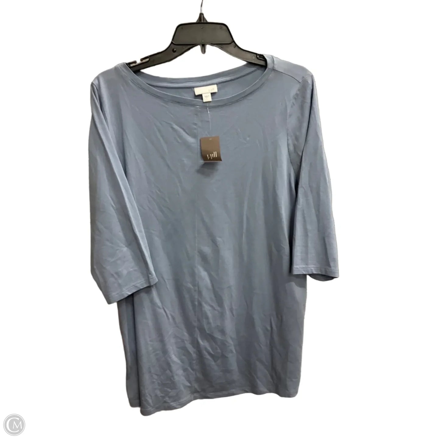 Top 3/4 Sleeve Basic By J. Jill In Blue, Size: L