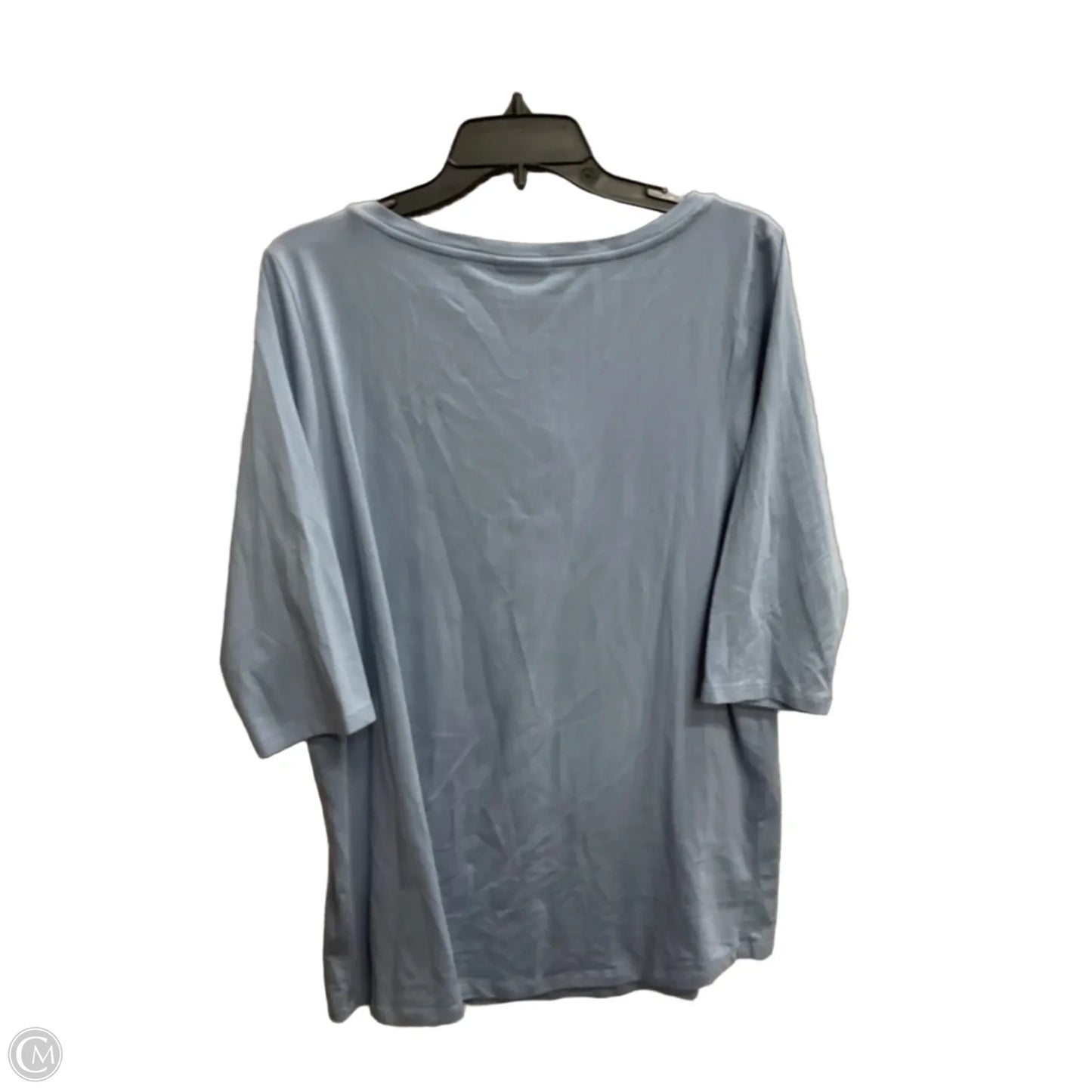 Top 3/4 Sleeve Basic By J. Jill In Blue, Size: L