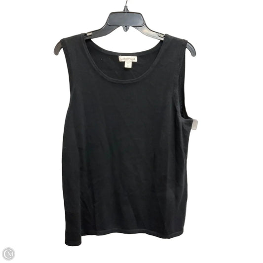 Tank Top By Coldwater Creek In Black, Size: Xl