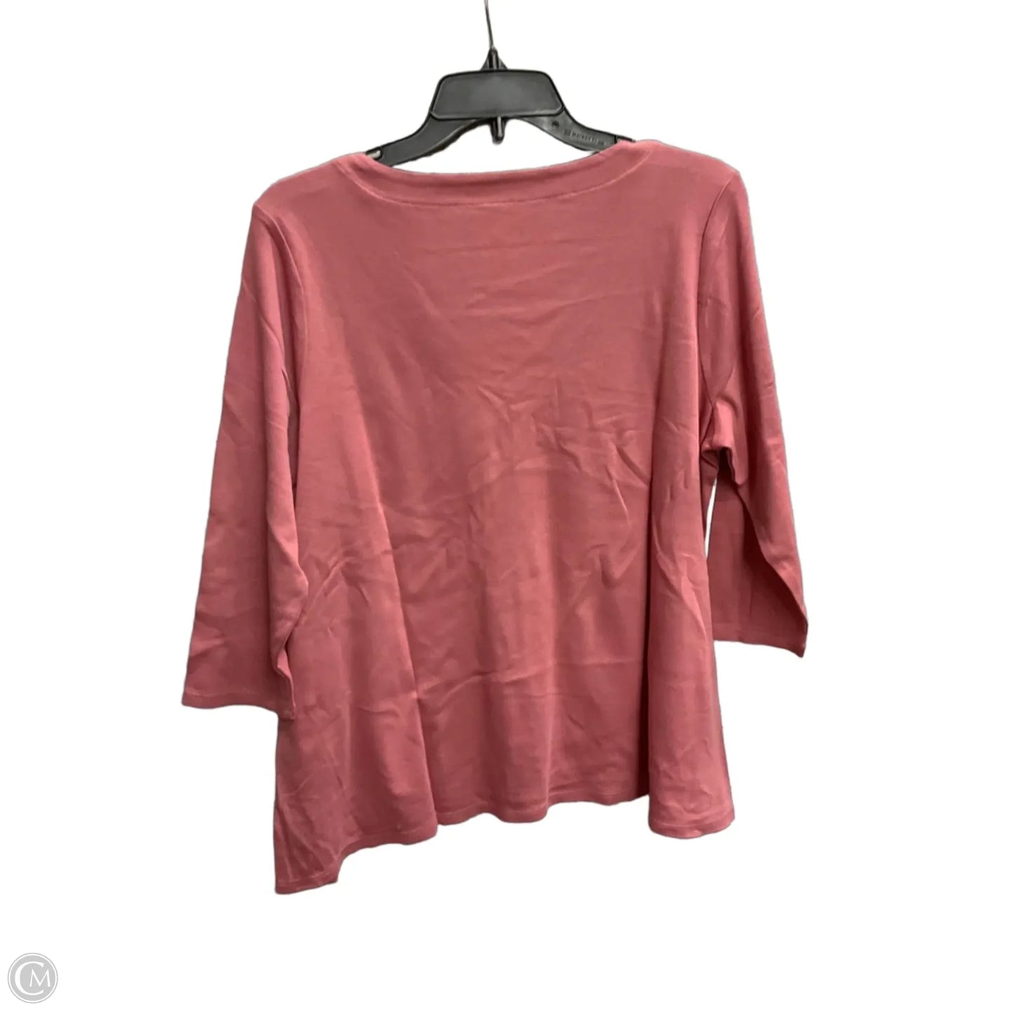 Top 3/4 Sleeve Basic By J. Jill In Pink, Size: Lp