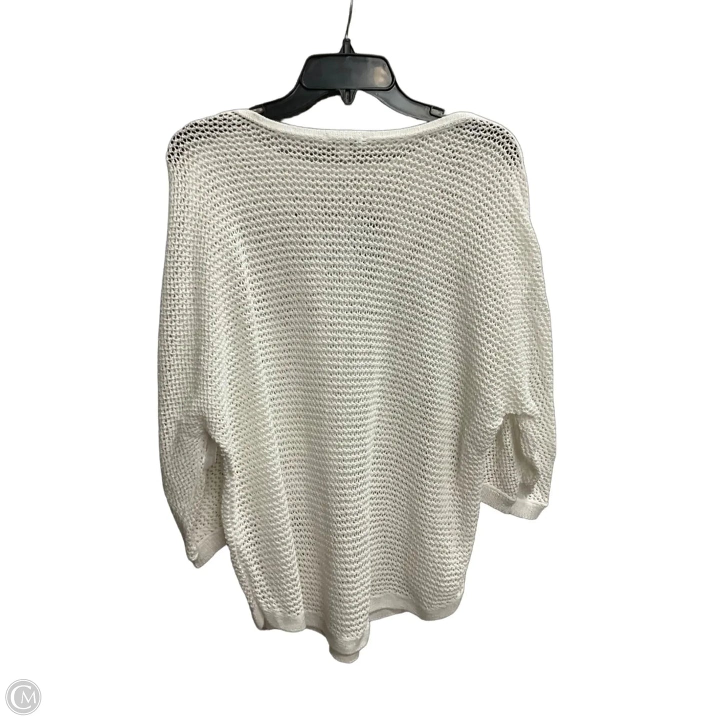 Top 3/4 Sleeve Basic By J. Jill In White, Size: L