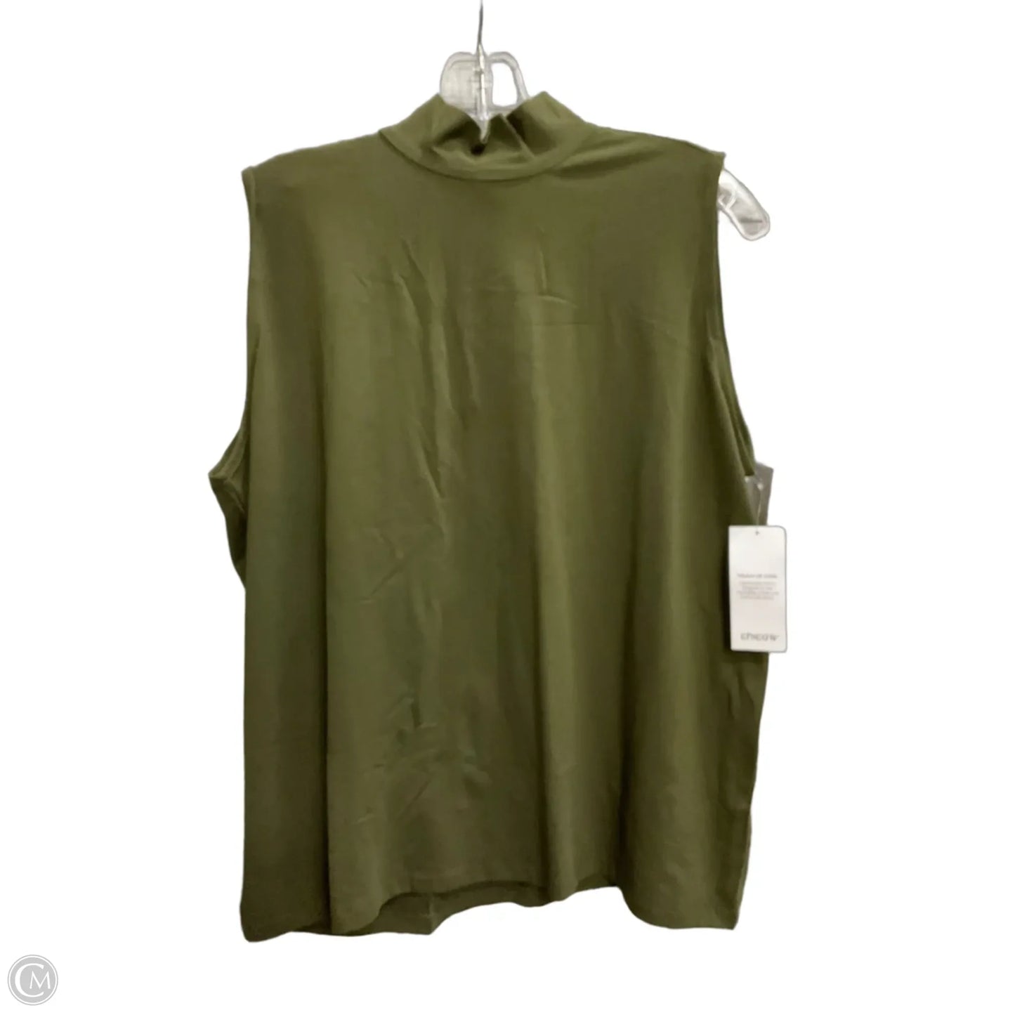 Top Sleeveless Basic By Chicos In Green, Size: Xl