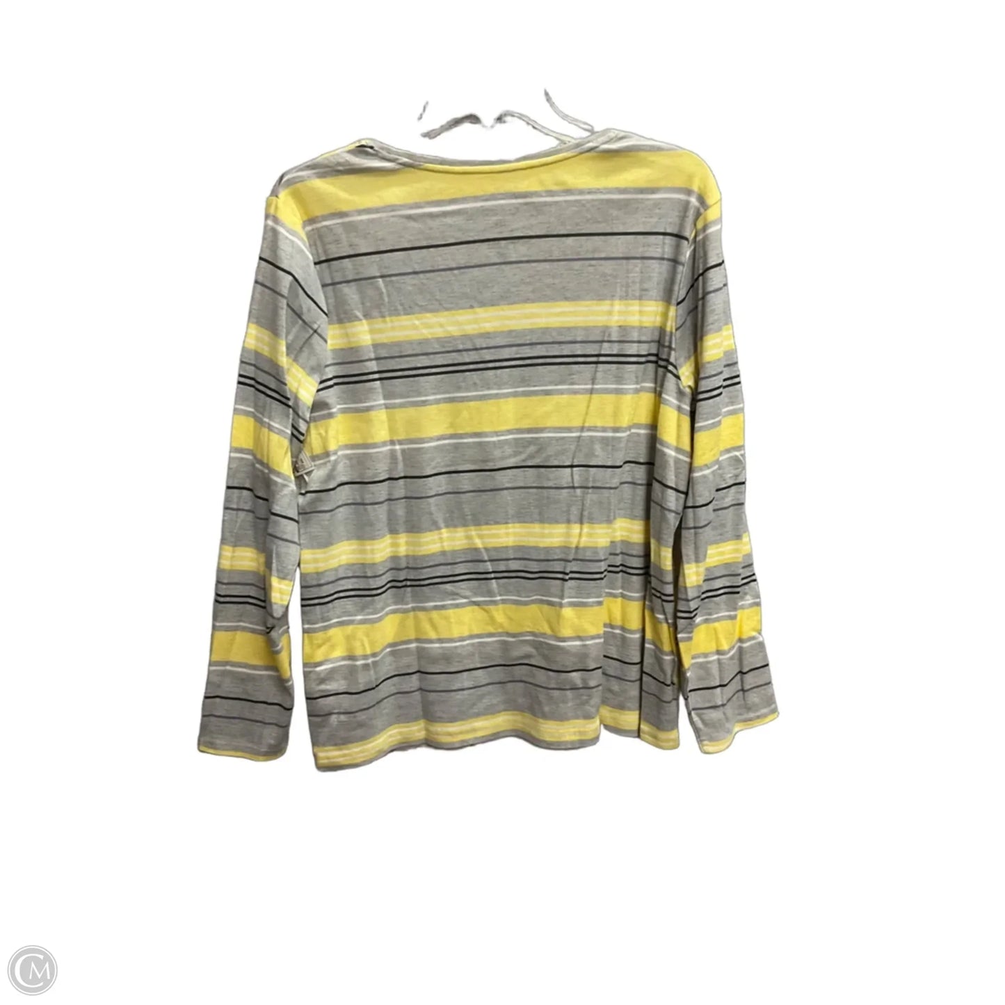 Top Long Sleeve By Croft And Barrow In Striped Pattern, Size: Xxl