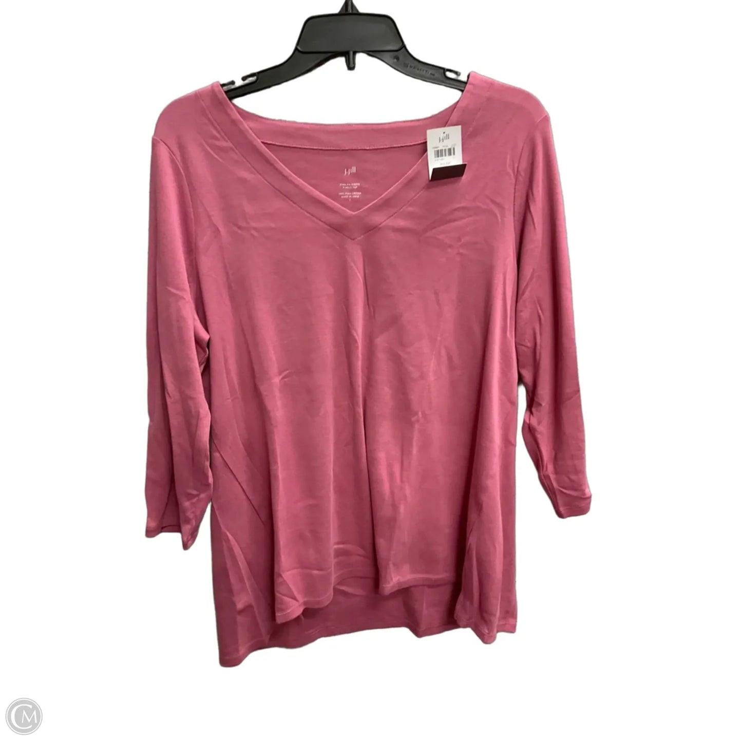 Top Long Sleeve Basic By J. Jill In Pink, Size: L