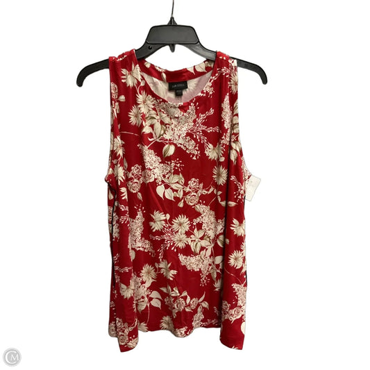 Tank Top By J. Jill In Red, Size: Xlp