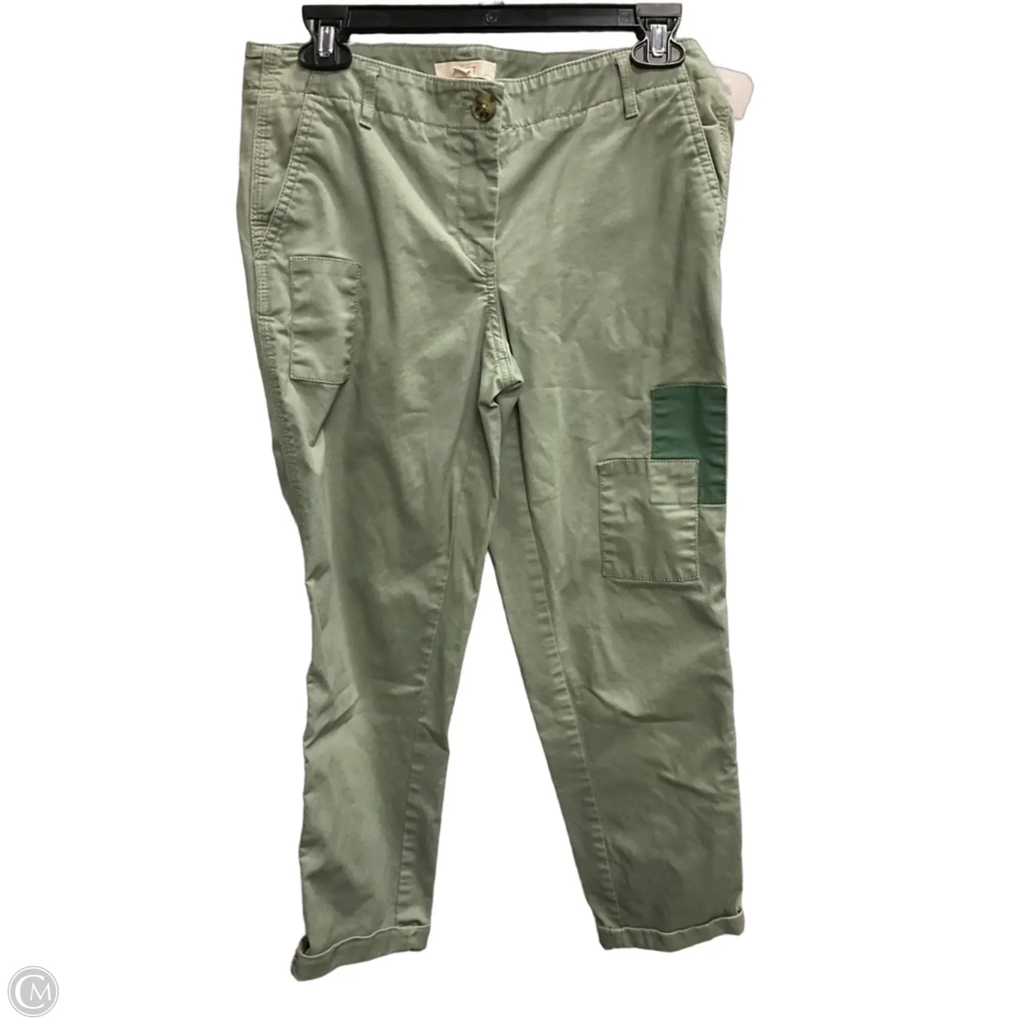 Pants Cropped By Loft In Green, Size: 4