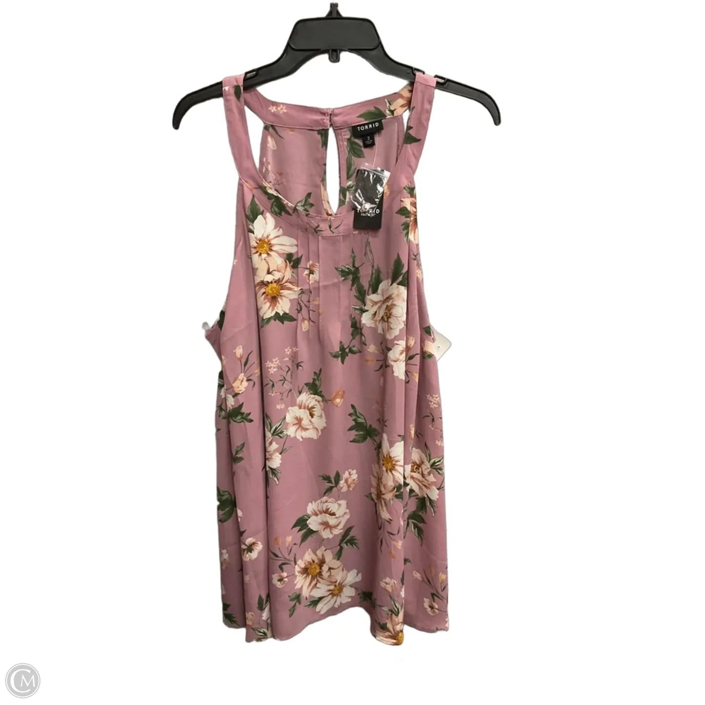 Top Sleeveless By Torrid In Floral Print, Size: 2x