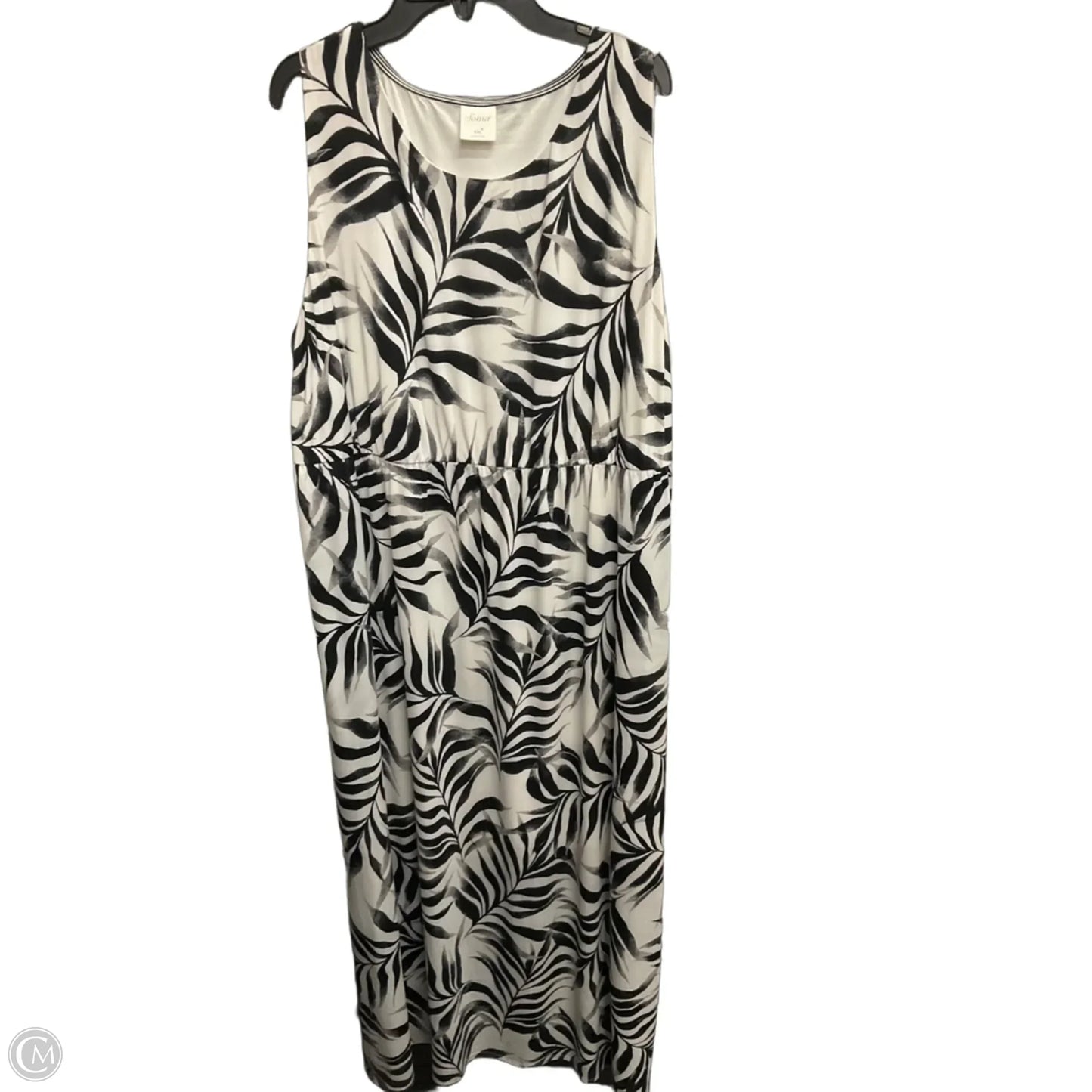 Dress Casual Maxi By Soma In Black & White, Size: Xxl