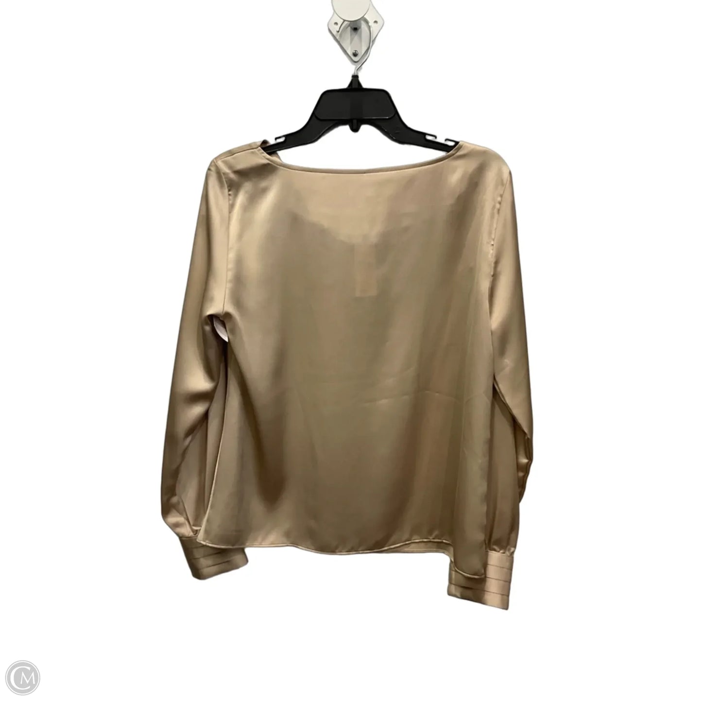 Top Long Sleeve By Ann Taylor In Cream, Size: M