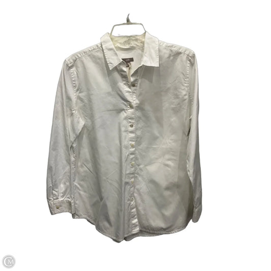 Blouse Long Sleeve By J. Jill In White, Size: S