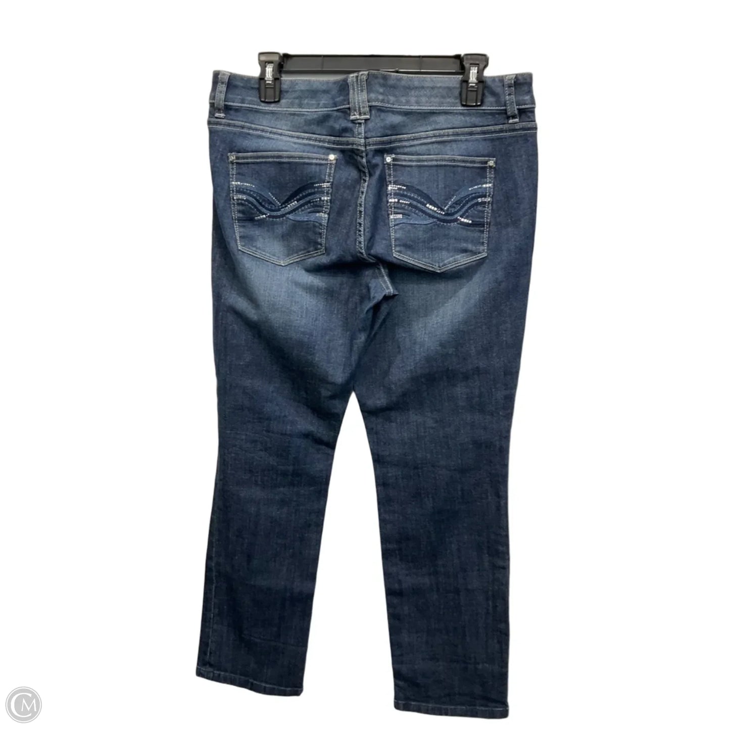 Jeans Straight By White House Black Market In Blue Denim, Size: 10
