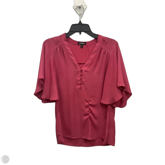 Top Short Sleeve Basic By Express In Pink, Size: Sp