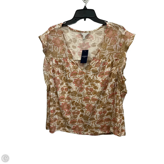 Top Sleeveless By Lucky Brand In Brown, Size: 1x