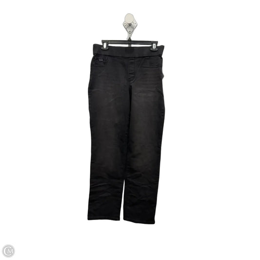 Jeans Straight By Nine West Apparel In Black Denim, Size: 10