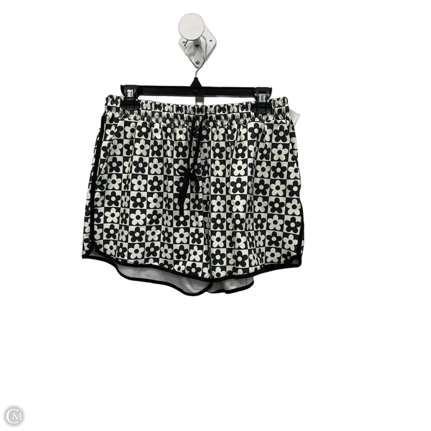 Shorts By Jess Lea In Black & Cream, Size: 16