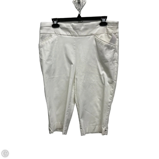 Capris By Chicos In White, Size: 12
