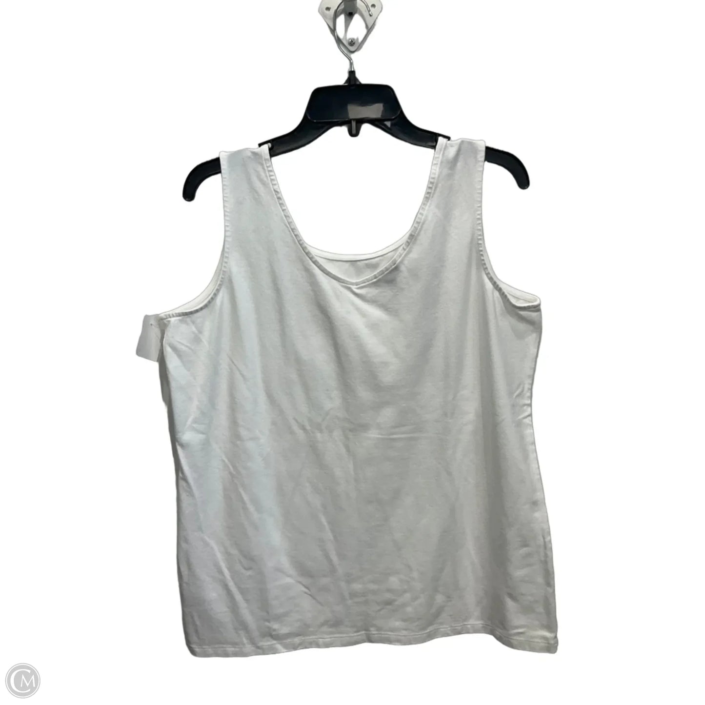 Tank Top By Talbots In White, Size: 1x