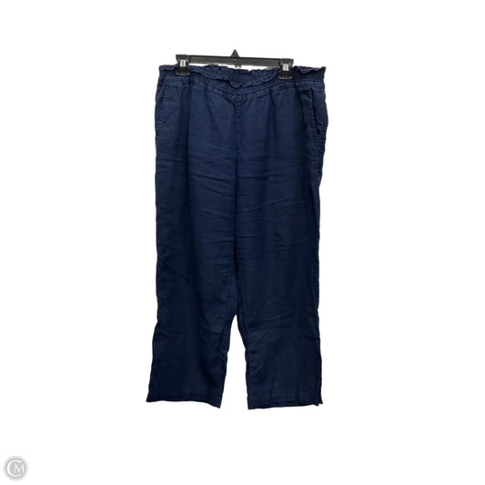 Pants Linen By Charter Club In Navy, Size: 12