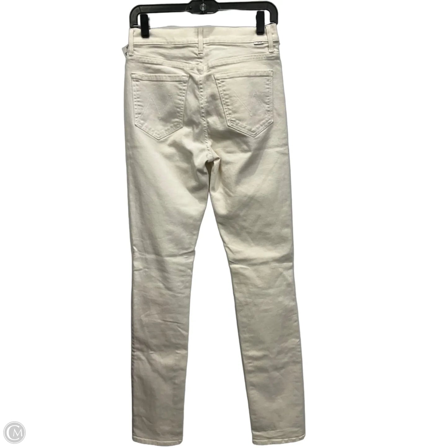 Jeans Skinny By Mother In White Denim, Size: 6