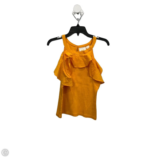 Top Sleeveless By Maeve In Orange, Size: M