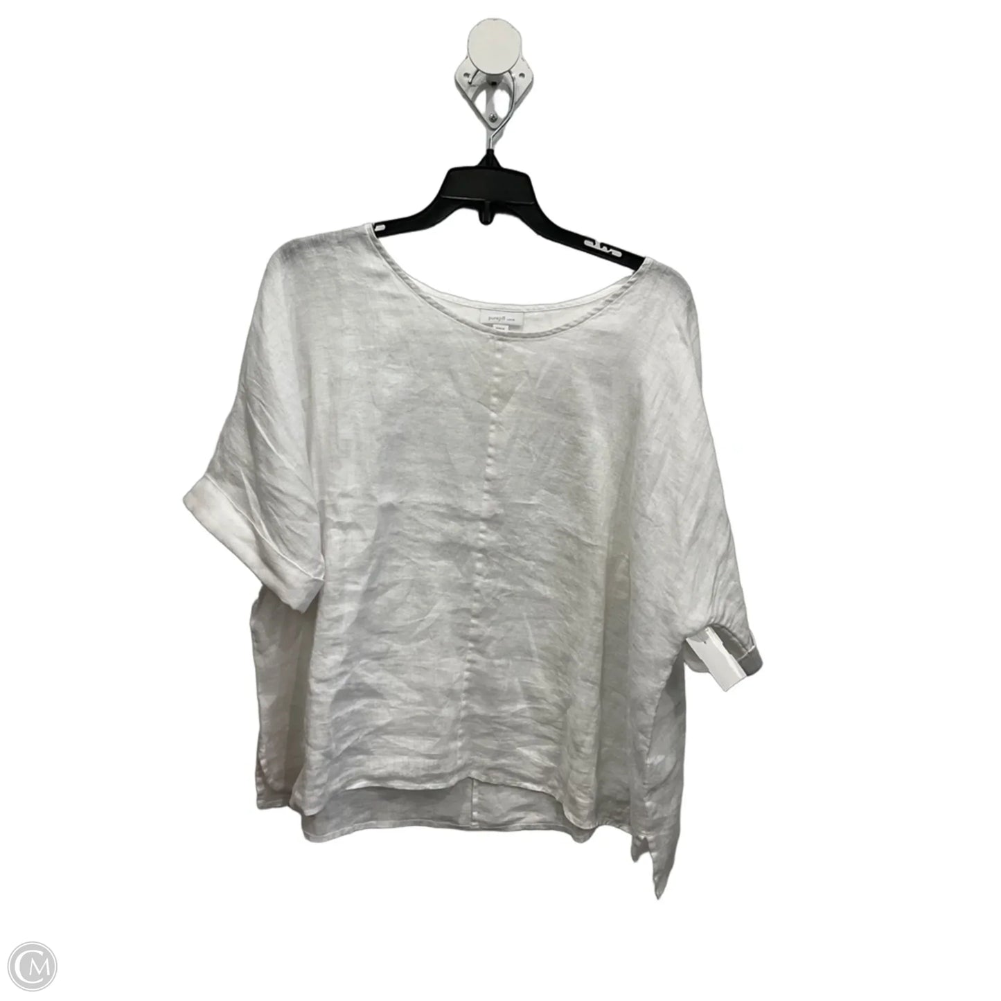 Top Short Sleeve Basic By Pure Jill In White, Size: Lp