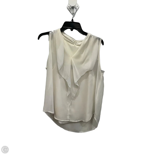 Top Sleeveless By Ann Taylor In Cream, Size: Lp