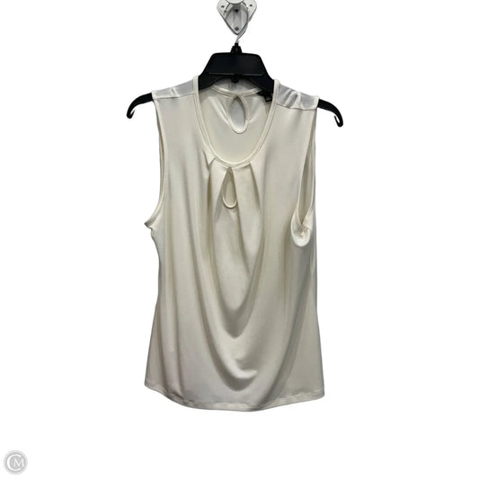 Top Sleeveless By Ann Taylor In White, Size: Lp