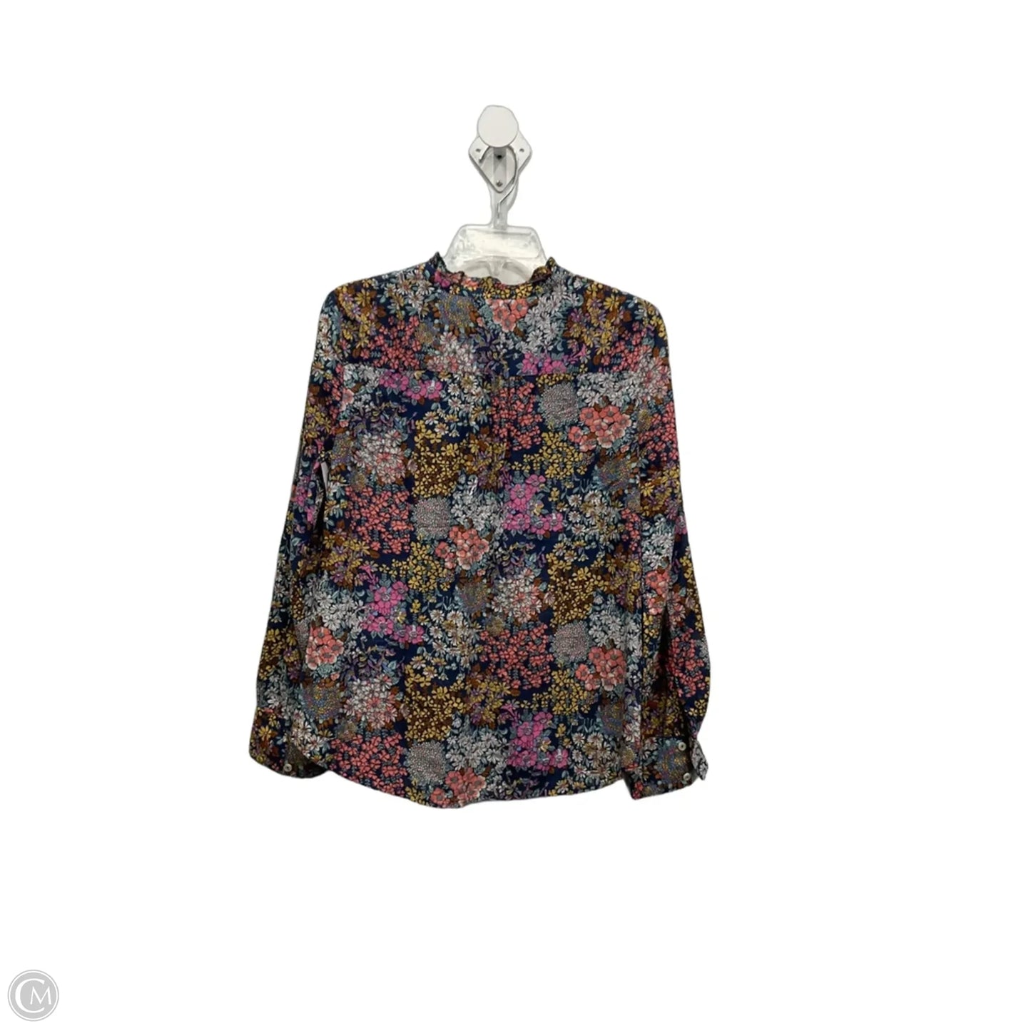 Top Long Sleeve By Talbots In Floral Print, Size: S
