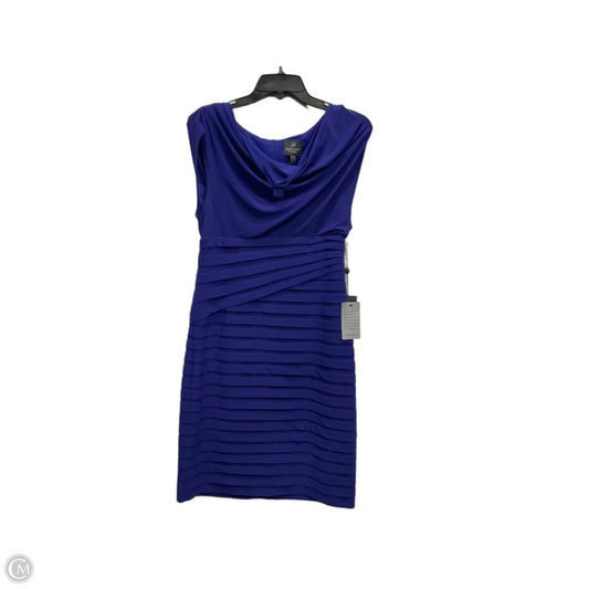 Dress Casual Midi By Adrianna Papell In Purple, Size: S