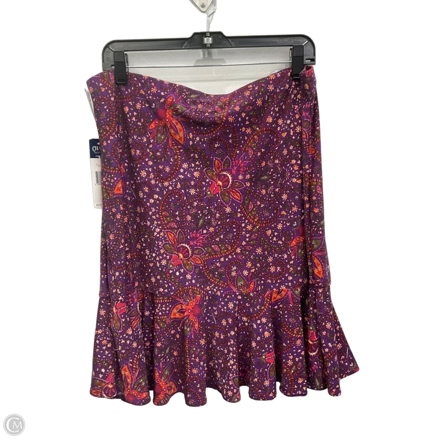 Skirt Mini & Short By Chaps In Purple, Size: L