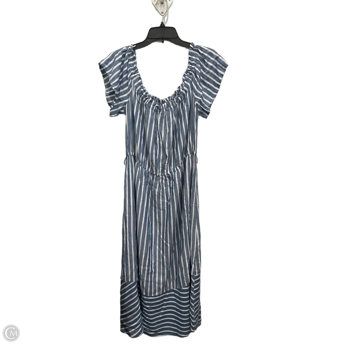 Dress Casual Midi By Loft In Striped Pattern, Size: Xxl