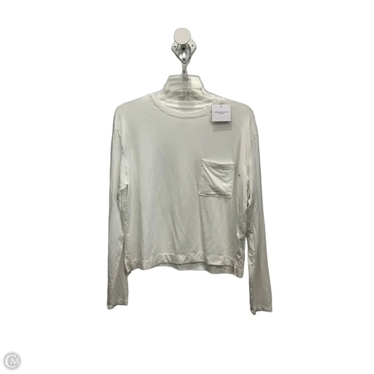 Top Long Sleeve Basic By American Eagle In White, Size: Sp