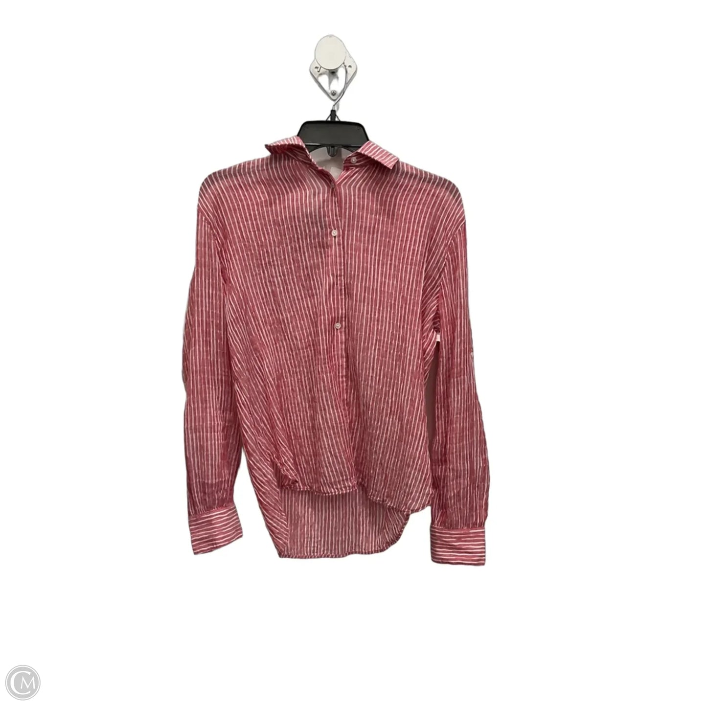 Blouse Long Sleeve By J. Crew In Pink, Size: S