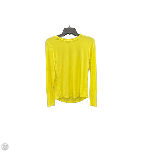 Athletic Top Long Sleeve Crewneck By Lululemon In Yellow, Size: M