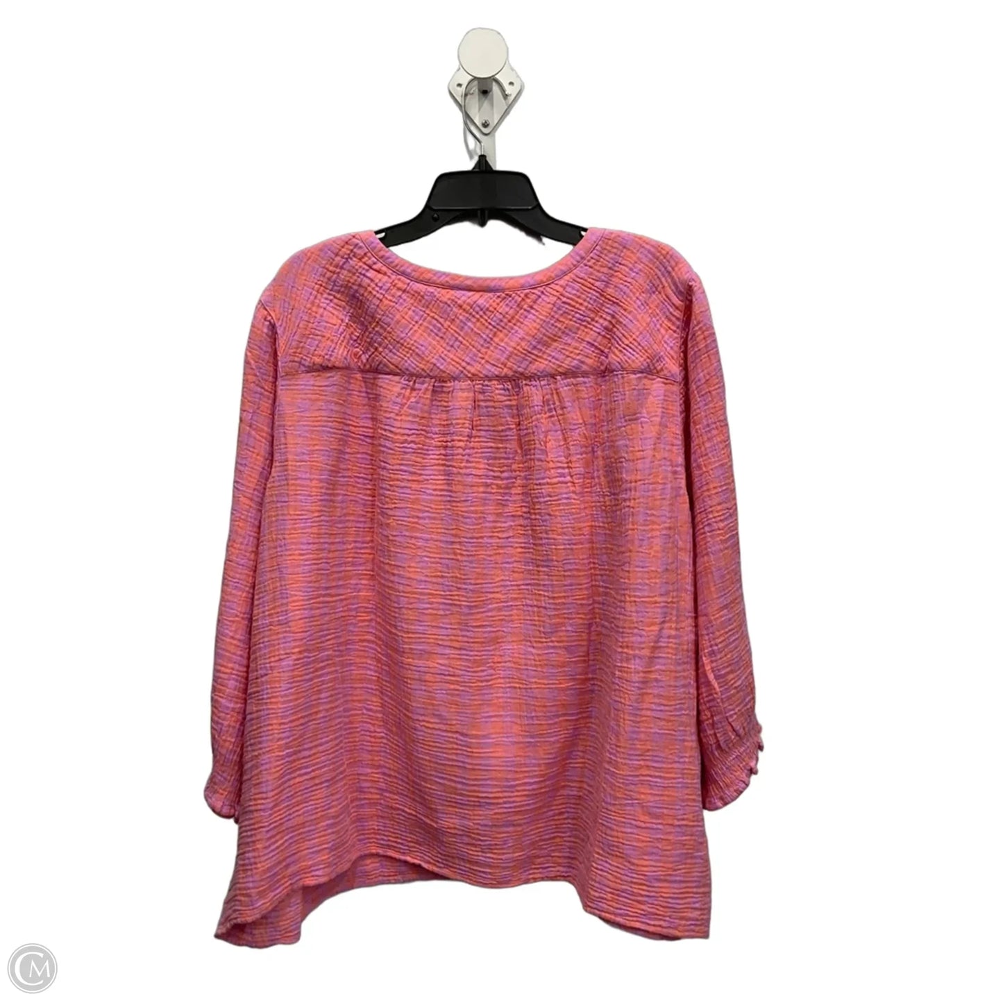 Top Long Sleeve By J. Jill In Pink, Size: 3x
