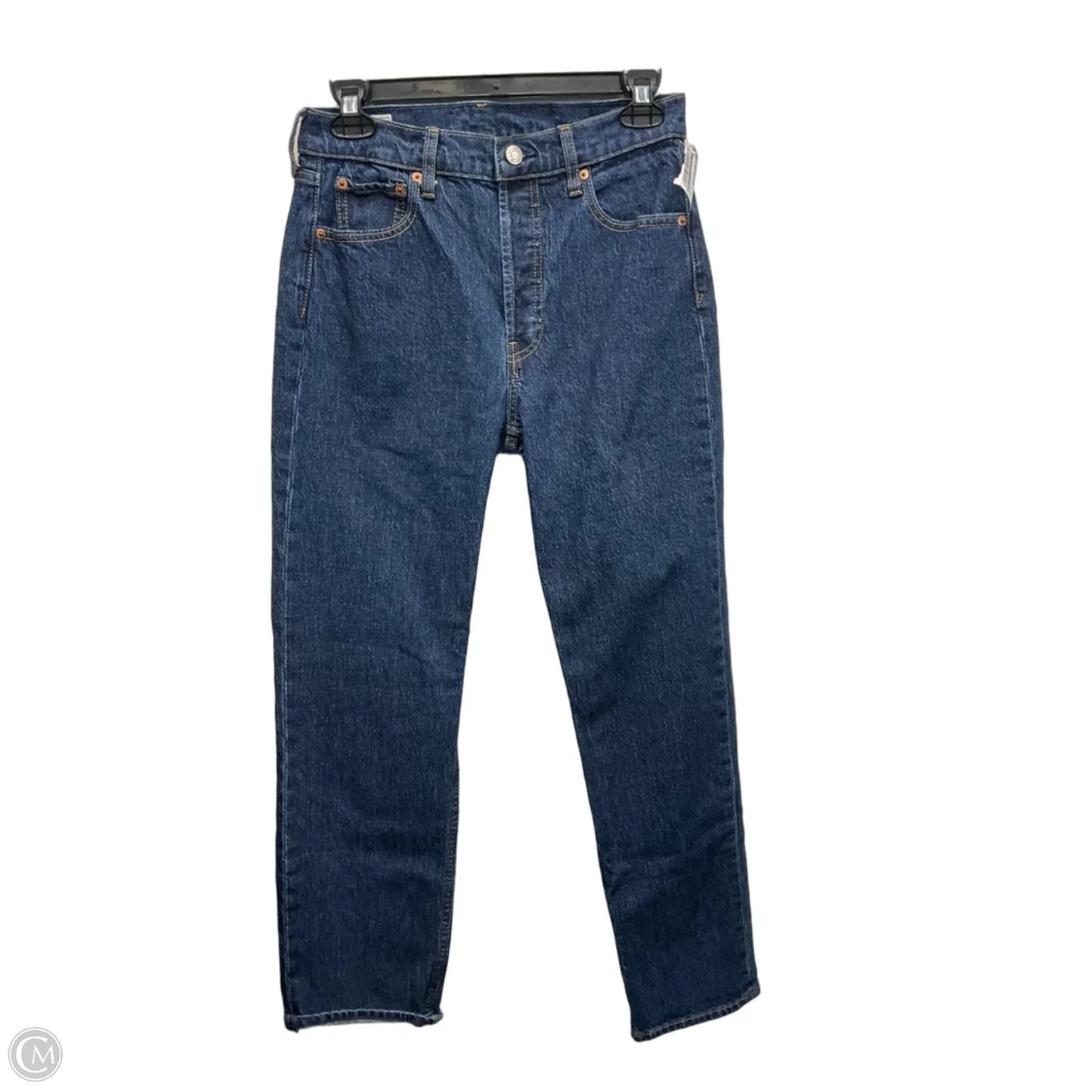 Jeans Straight By Gap In Blue Denim, Size: 4