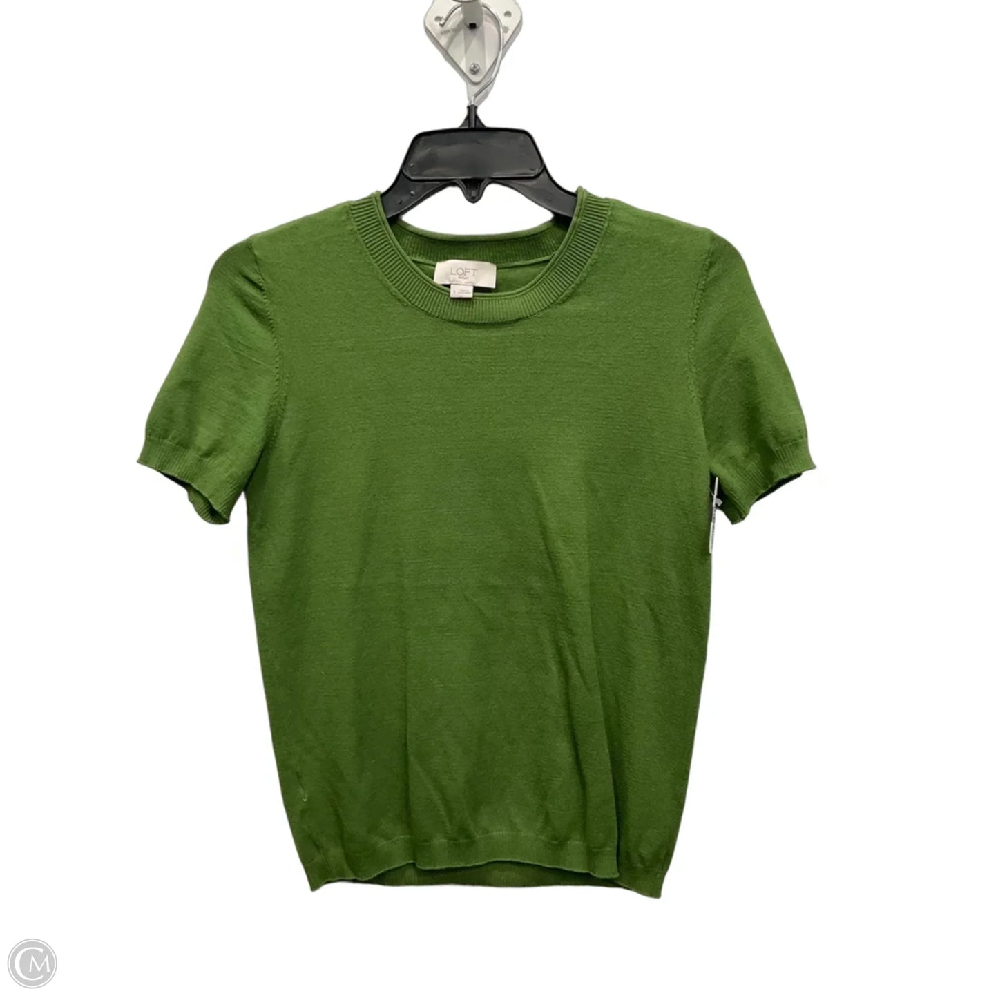 Top Short Sleeve Basic By Loft In Green, Size: S