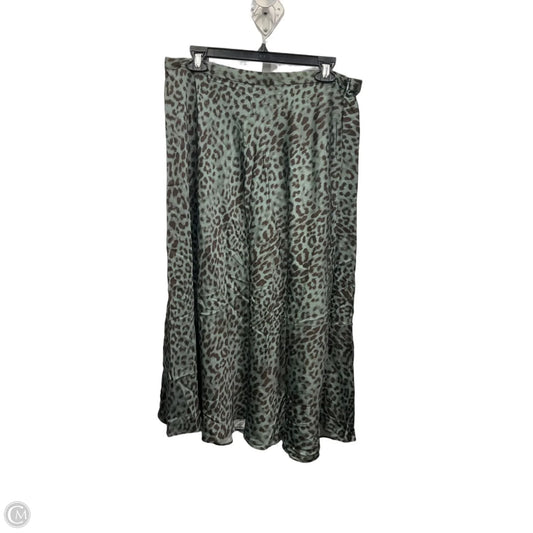 Skirt Maxi By J. Jill In Animal Print, Size: 8