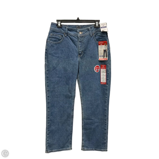 Jeans Straight By Lee In Blue Denim, Size: 12p