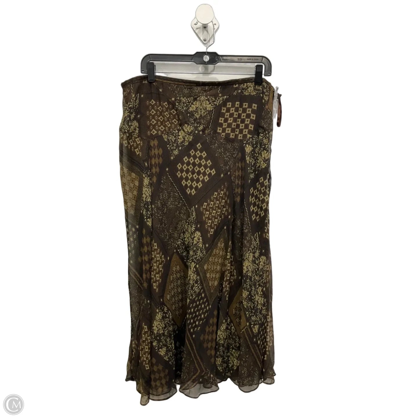 Skirt Maxi By Charter Club In Brown, Size: 16