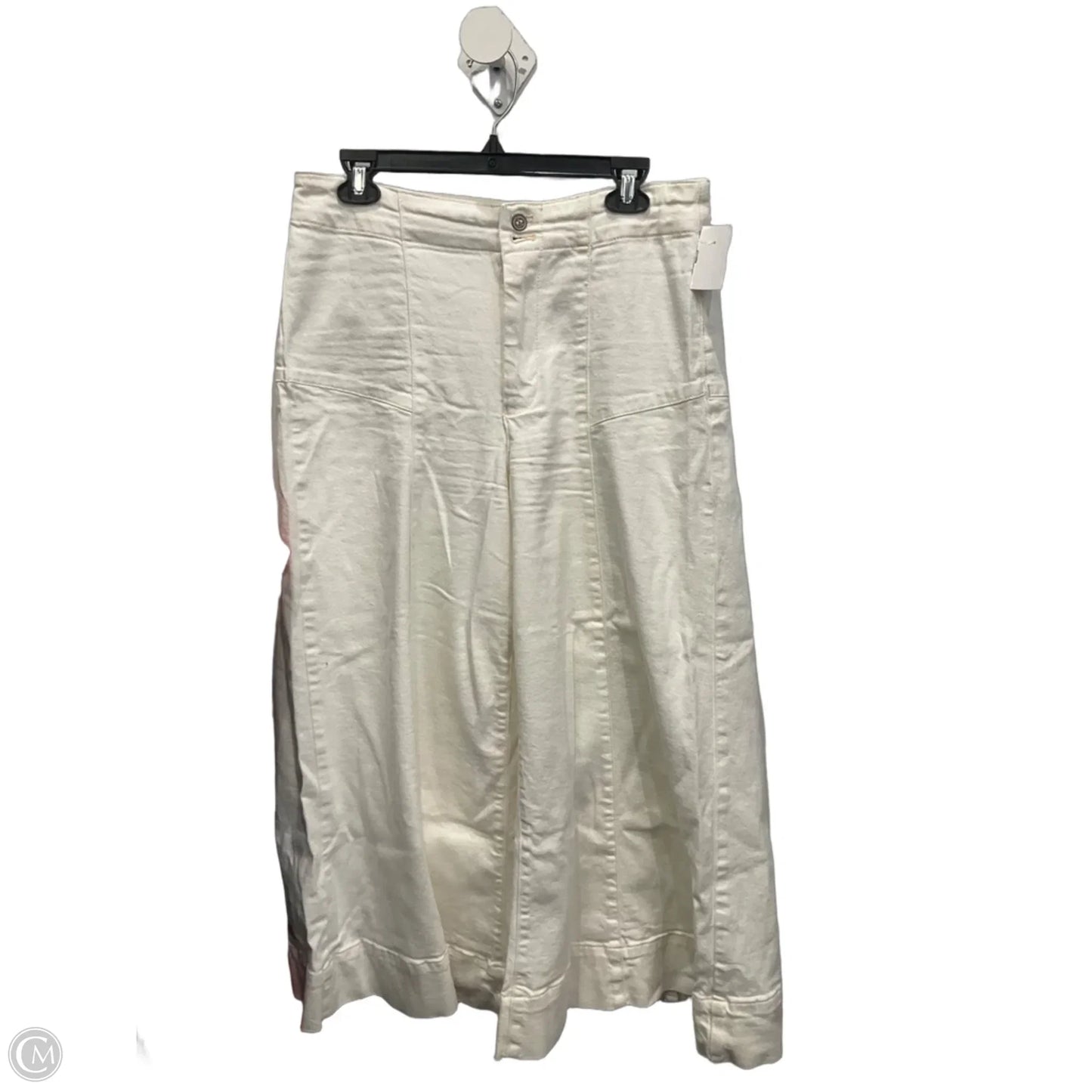 Jeans Wide Leg By Pilcro In White, Size: 8