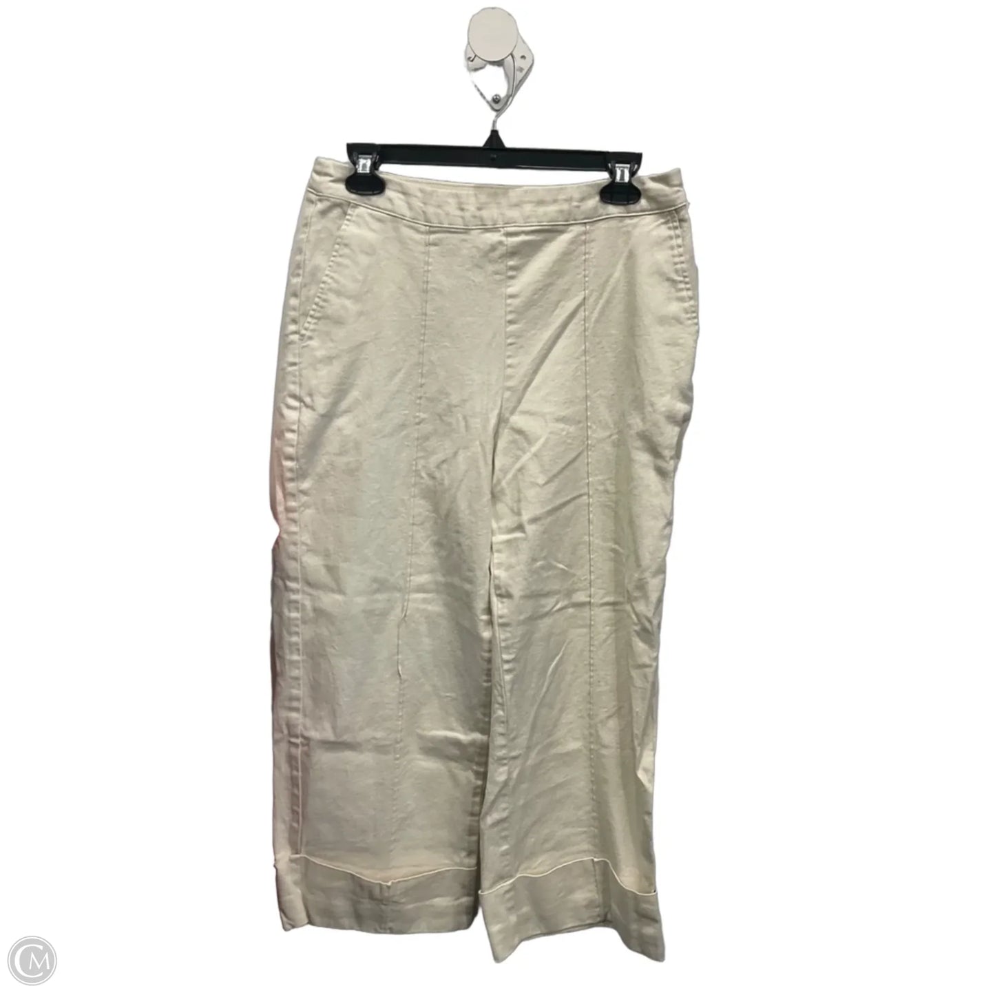 Jeans Wide Leg By Cma In Cream Denim, Size: M