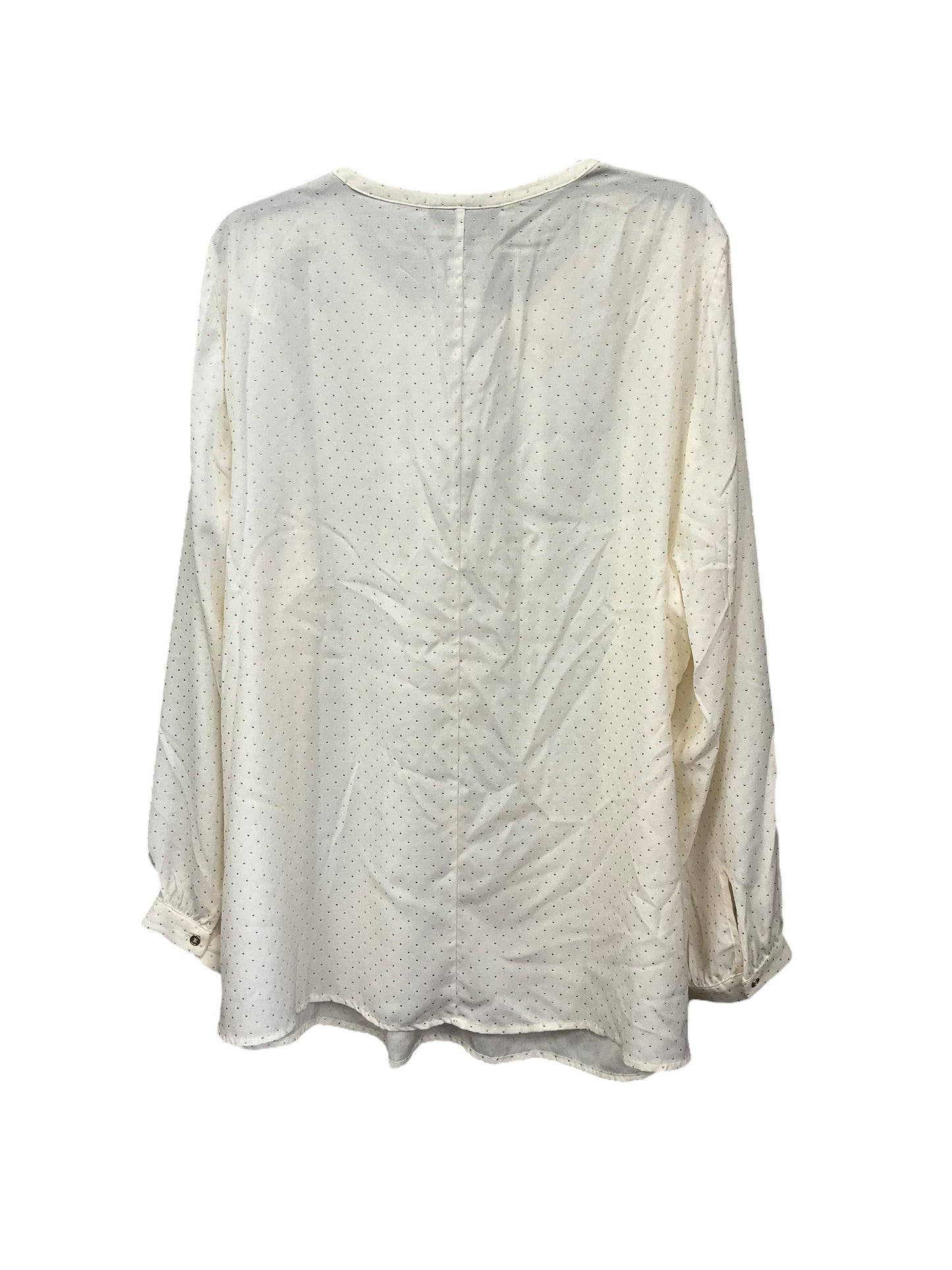 Cream Top Long Sleeve Lane Bryant, Size 2x