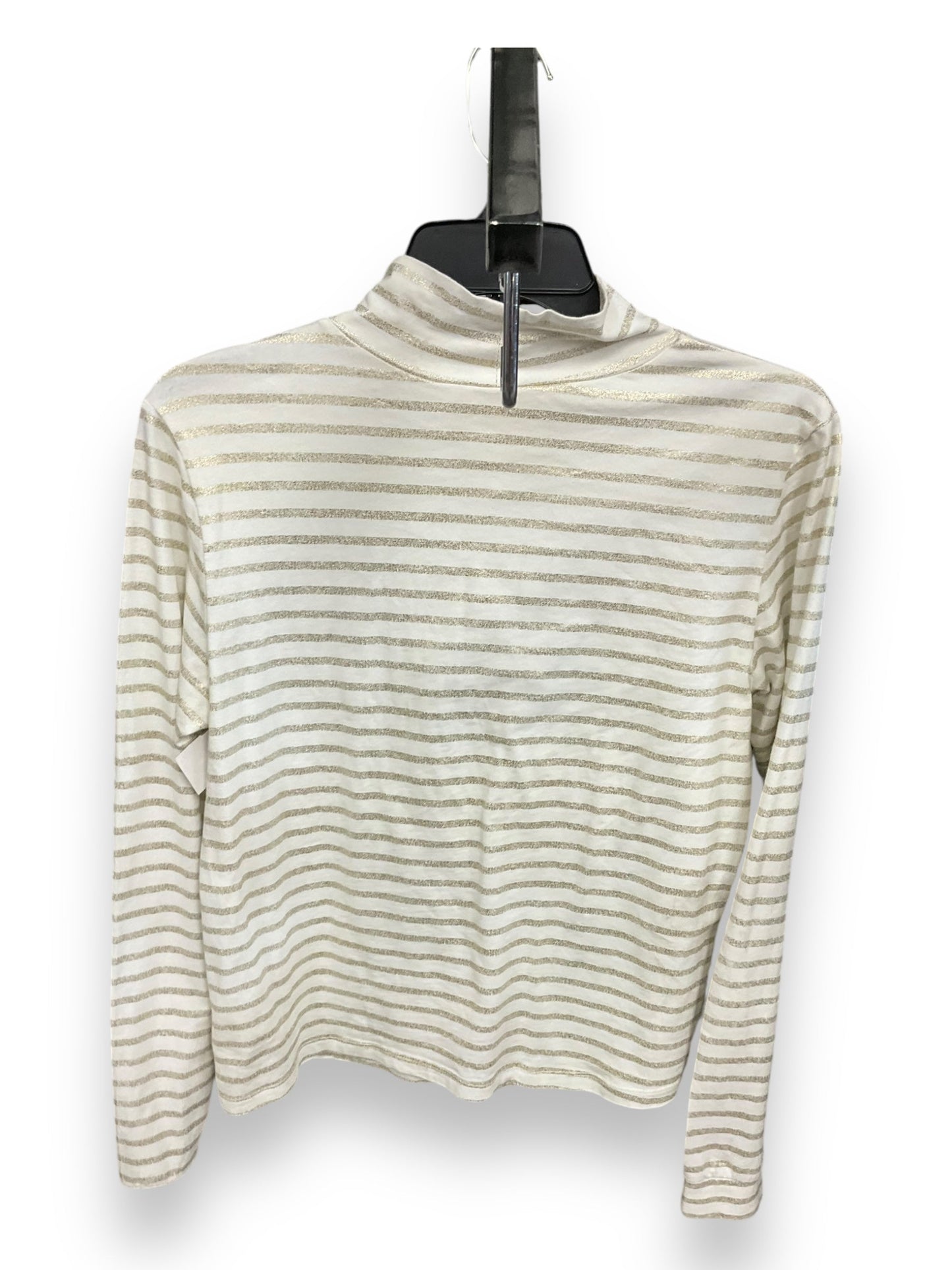 Top Long Sleeve By Maeve In Striped Pattern, Size: M